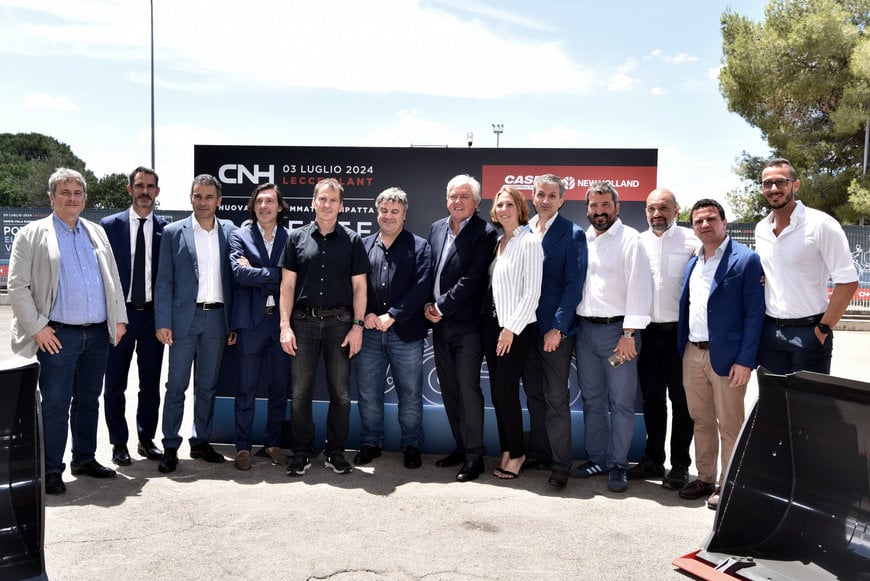 CNH inaugura a Lecce la linea di produzione della pala gommata compatta elettrica 